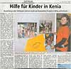 Ausstellung in der Volksbank Sottrum - "Hilfe f�r Kinder in Kenia"